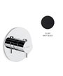 Newform 67607E.01.093 X-T façade mitigeur thermo à encastrer Noir mat