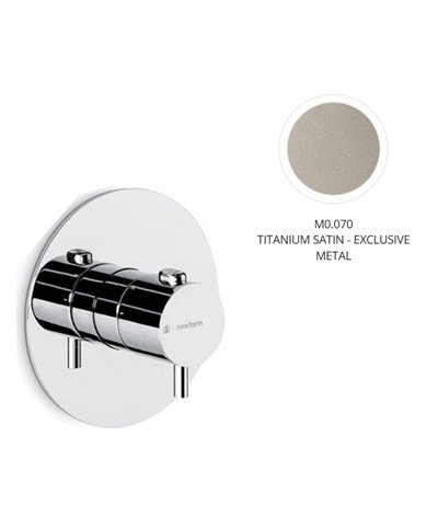 Newform 67607E.M0.070 X-T façade mitigeur thermo à encastrer Exclusive Metal Titanium satin