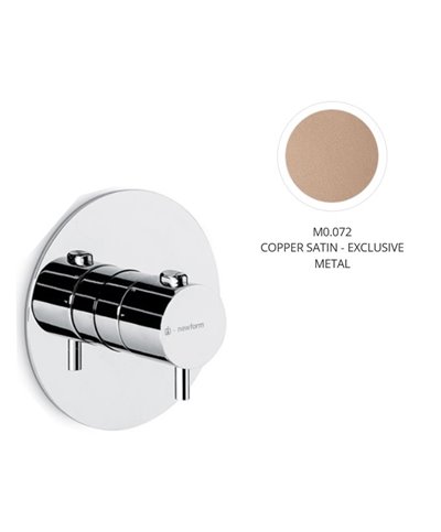 Newform 67607E.M0.072 X-T façade mitigeur thermo à encastrer Exclusive Metal Copper satin
