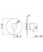 Newform 67607E.M0.072 X-T façade mitigeur thermo à encastrer Exclusive Metal Copper satin