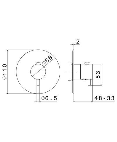 Newform 67607E.M0.072 X-T façade mitigeur thermo à encastrer Exclusive Metal Copper satin