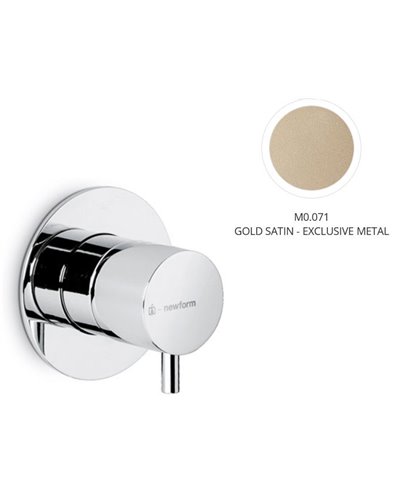 Newform 67606E.M0.071 X-T façade inverseur / robinet d'arrêt Exclusive Metal Gold satin