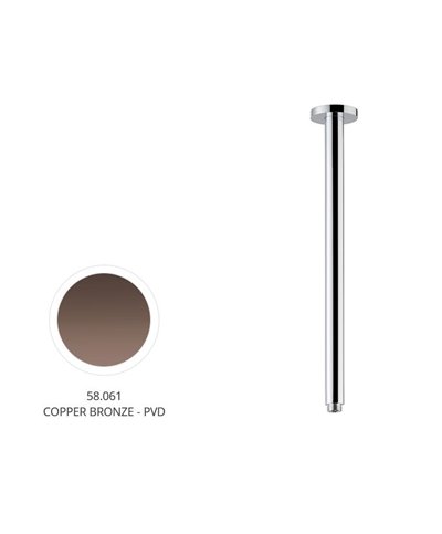 Newform 27680.58.061 Bras douche vertical 350 mm PVD Copper bronze