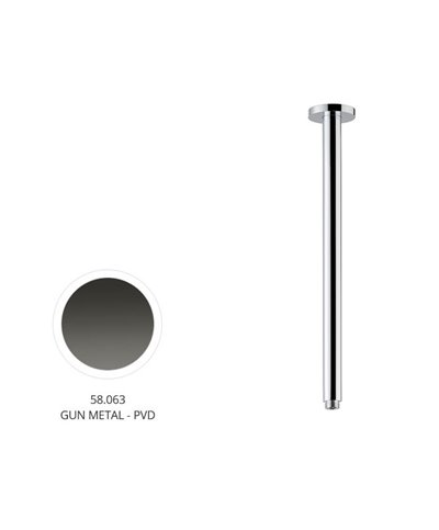 Newform 27680.58.063 Bras douche vertical 350 mm PVD Gun metal