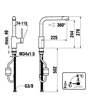 Laufen Arwa Similor Kugler HF905435100000 TwinPlus mitigeur évier à douchette extractible chrome