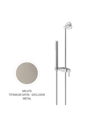 Newform 67556.M0.070 barre 640mm + set douche Exclusive Metal Titanium satin
