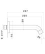 Newform 9788.M0.072 bec mural 225 mm EM Copper satin