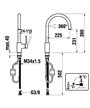 Laufen Arwa Similor Kugler HF 9 05445 100 000 TwinPlus mitigeur évier à mousseur extractible chrome