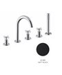 Newform Blink 70882C.01.093 mitigeur bain douche 4 trous sur gorge Noir mat