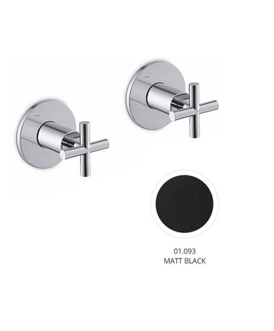 Newform Blink 70857E.01.093 façade mitigeur douche à encastrer Noir mat