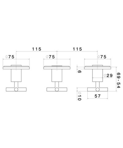 Newform Blink 70872E.01.093 façade mitigeur douche + inverseur à encastrer Noir mat