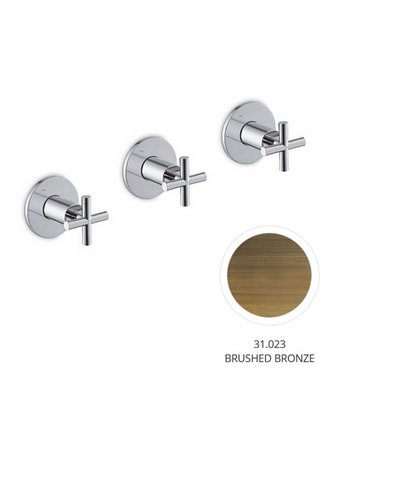 Newform Blink 70872E.31.023 façade mitigeur douche + inverseur à encastrer bronze brossé
