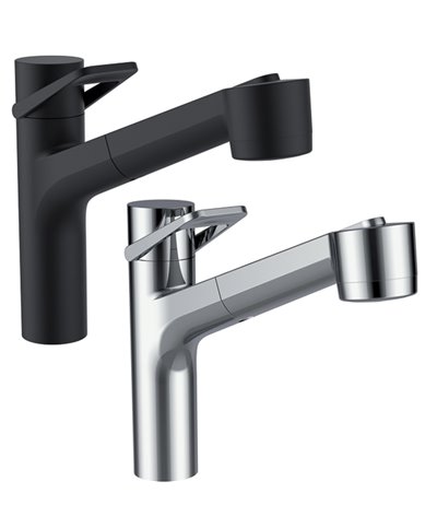 Laufen Arwa Similor Kugler HF 9 41035 429 000 Class mitigeur évier à douchette PVD titane noir