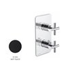 Newform  Blink 69818E.01.093 façade mitigeur thermo + inverseur à encastrer Noir mat