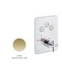 Newform  Blink 70412E.61.020 façade mitigeur thermo 3 voies à encastrer PVD Glossy gold