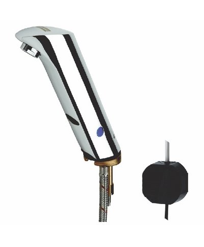 Kwc Protronic-S AQUA135 - 2000102697Robinet électronique pour lavabo + adaptateur mural chrome