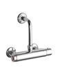 Kwc Iqua 21.692.100.000 - 123295 Thermostatique de douche mural temp + coude chrome