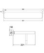 Ramon Soler TOAL03NM-99Z306202porte-serviettes mural noir mat