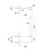 Newform Linfa - O'Rama 67223.M0.070 Porte-rouleau de papier mural Exclusive Metal Titanium satin