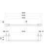 Newform Linfa - O'Rama 67228.59.064 Porte-serviettes mural 45 cm Brushed gun metal