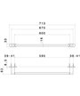 Newform Linfa - O'Rama 67229.01.093 Porte-serviettes mural 60 cm Noir mat