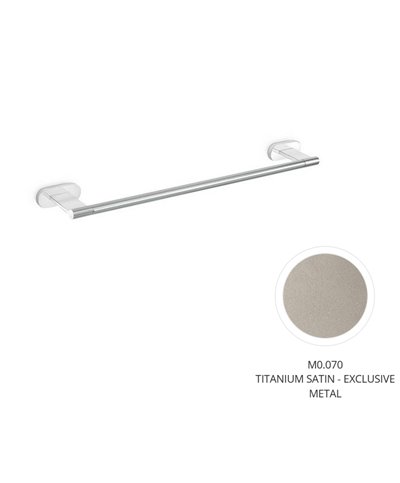 Newform Linfa - O'Rama 67229.M0.070 Porte-serviettes mural 60 cm Exclusive Metal Titanium satin