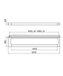 Newform 62928.21 porte serviettes mural 450 chrome