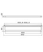 Newform 62929.21 porte serviettes mural 600 chrome