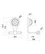 Newform Deluxe 68222.66-019 porte gant mural or brillant