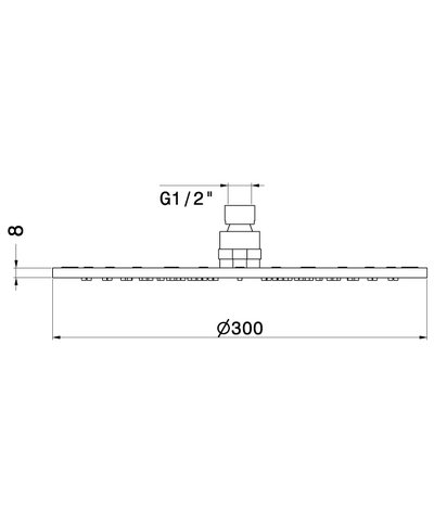 Newform 26534..M2.071 douche de tête 300 mm Exclusive Metal Gold satin / Matt black