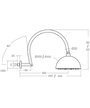 Ramon Soler RB2A390NM-99H305057 douche de tête 200 mm + bras mural noir mat