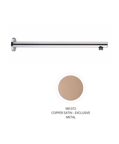 Newform 27692.M2.072 Bras douche 452 mm rosace ronde Exclusive Metal Copper satin / Matt black