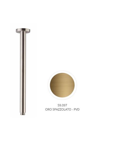 Newform 29390X.59.097 Bras douche vertical 350 mm PVD Brushed gold