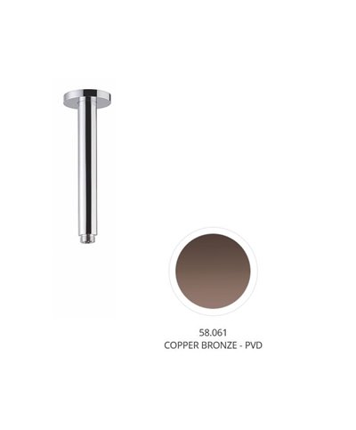 Newform 28150.58.061 Bras douche vertical 120 mm PVD Copper bronze