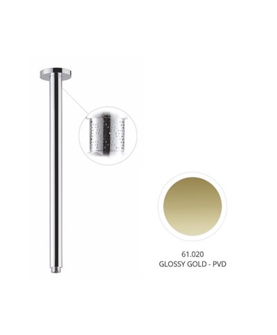 Newform 28151.61.20 Bras douche vertical 350 mm PVD Glossy gold