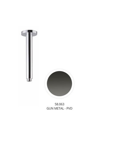 Newform 27697.58.063 Bras douche vertical 500 mm PVD Gun metal