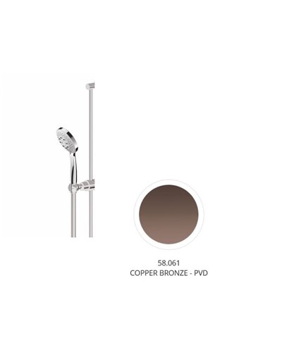 Newform 72256.58.061 barre 690 mm + set douche PVD Copper bronze