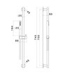 Newform 69656X.59.098 X-Steel barre 745mm + set douche PVD Brushed pale gold