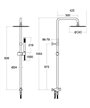 Ramon Soler T20002RP240 - 99H302791  set de douche rénovation + douche de tête 240 chrome