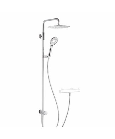 Kwc 26.006.013.000 - 124898 set de douche rénovation + douche de tête 250 chrome