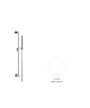 Newform 67556..01.014 Park barre 640mm + set douche Blanc mat