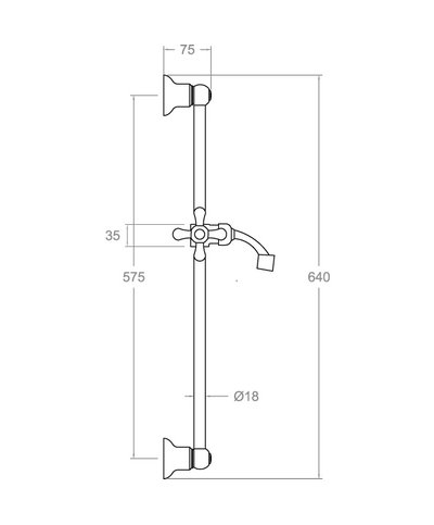 Ramon Soler Gaudi 3086G-197097 barre + set douche chrome