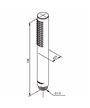 Damixa douchette 1J PVD Acier - 766644600