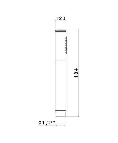 Newform Douche à main Noir mat - 23129.01.093