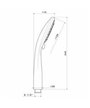 Newform douche à main ABS 5 jets look inox - 27730.31.028