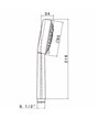 Newform douche à main ABS 4 jets chrome - 501.21.018
