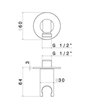 Newform Coude mural + support douchette PVD Gun metal - 827.58.063