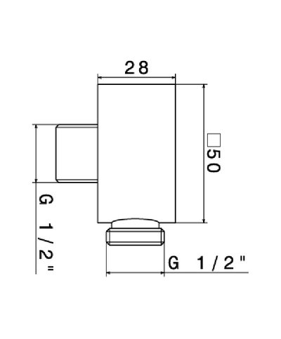 Newform coude mural chrome - 5699.21