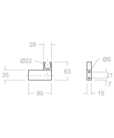 Ramon Soler Kuatro support douchette or brossé - 472602OC-99Z304950