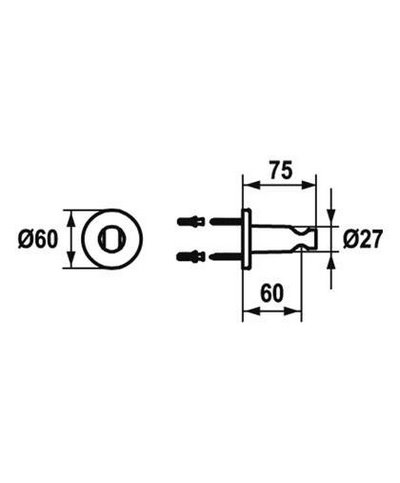 Kwc Support douchette brushed steel - 26.000.621.177 - 125065